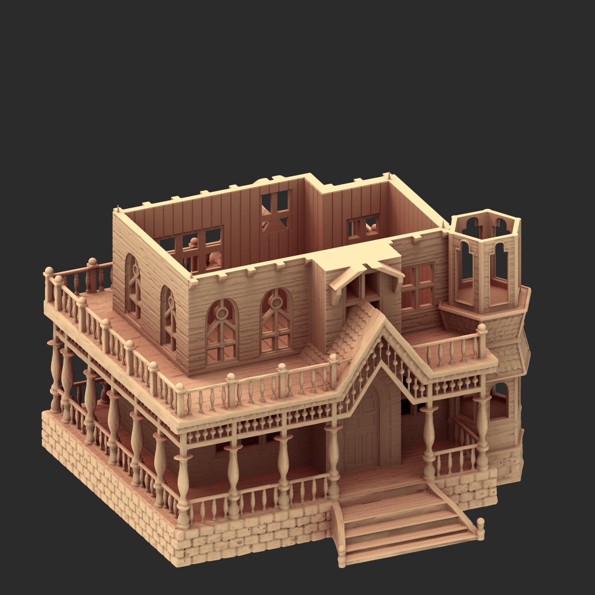 Victorian Architecture – 5 Printable STL Buildings