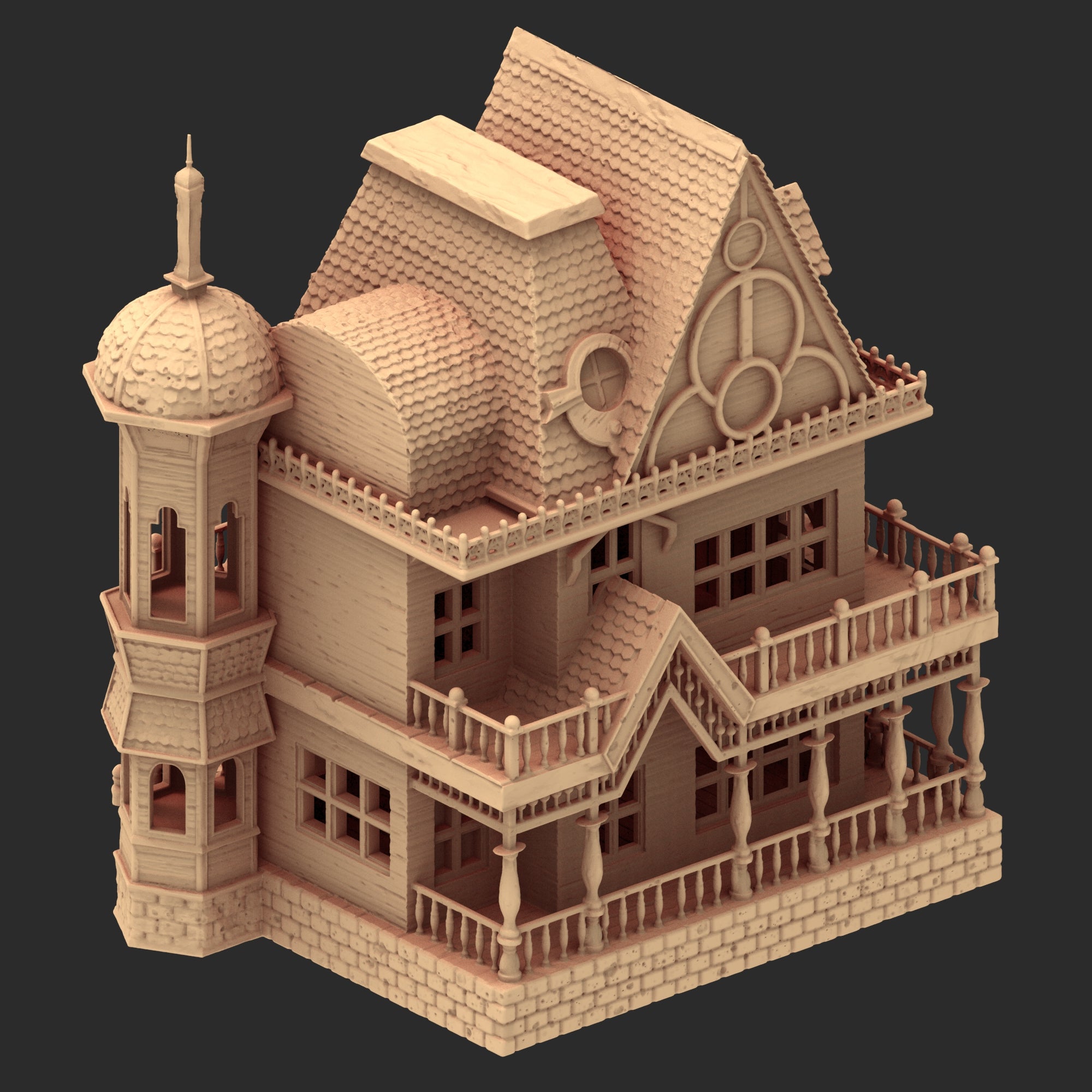 Victorian Architecture – 5 Printable STL Buildings