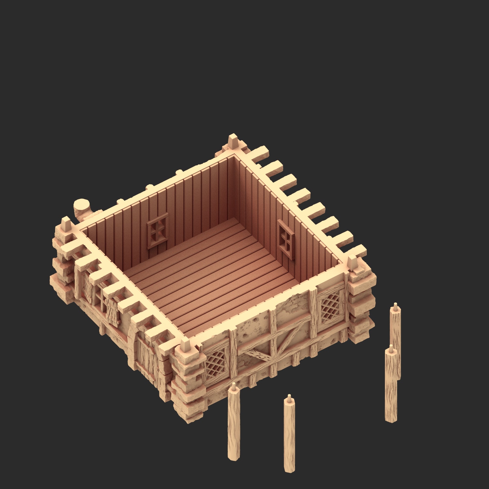 Medieval Architecture - Part 1 - x3 Buildings