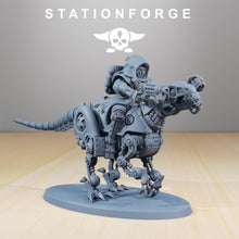 Load image into Gallery viewer, Scavenger Riders, mechanized infantry, post apocalyptic empire, usable for tabletop wargame.
