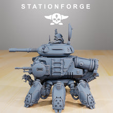 Load image into Gallery viewer, Scavenger Tank, mechanized infantry, post apocalyptic empire, Onager, usable for tabletop wargame.

