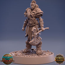 Load image into Gallery viewer, Wild hunters - Gasca Jaggedaxe, Sentinels of the Eastern Peaks, daybreak miniatures
