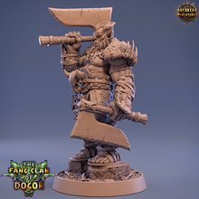 Load image into Gallery viewer, Green Skin -Kuu’ndran Bluntcleaver, The Fang Clan of Dogor, daybreak miniatures

