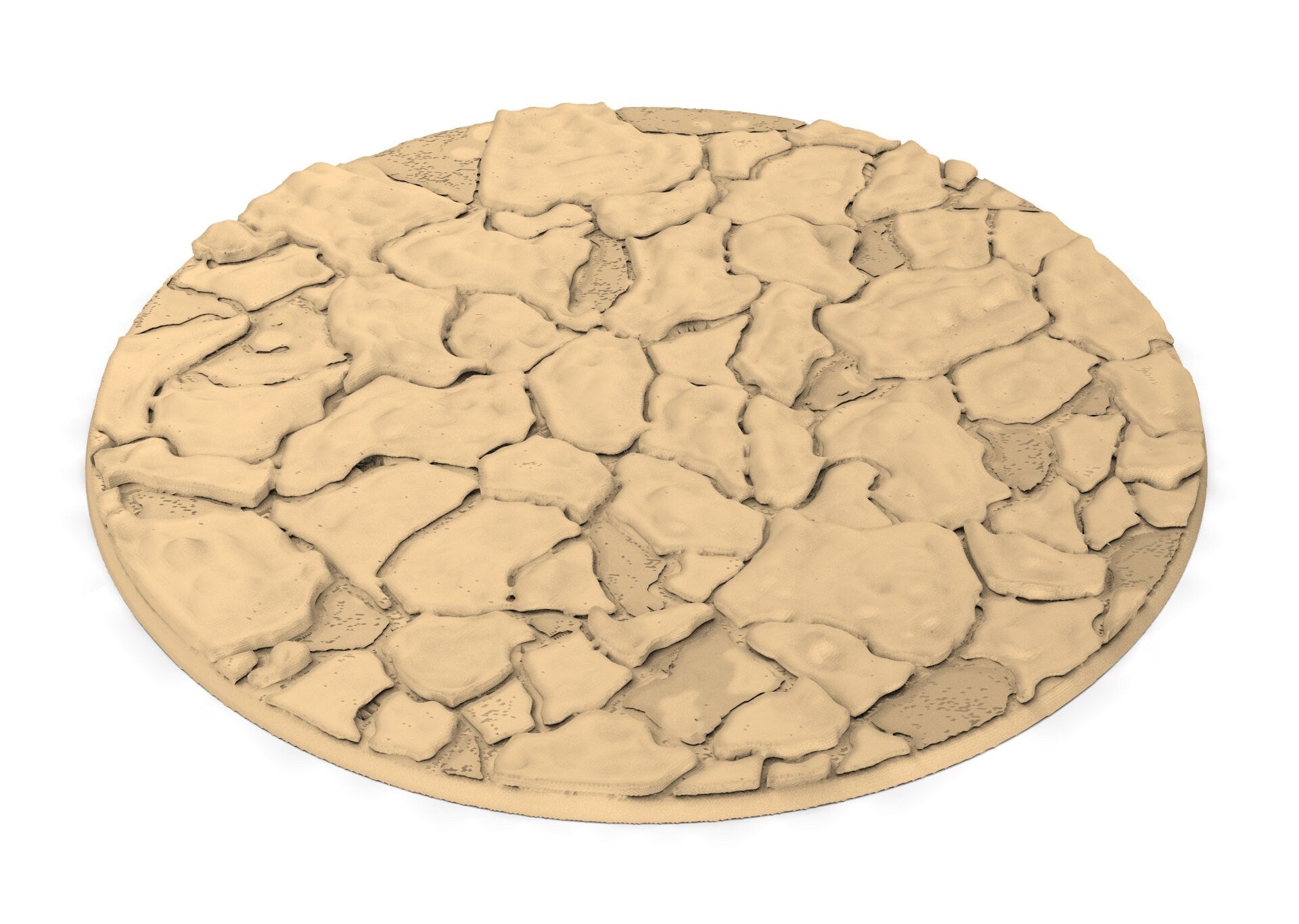 Lot of 25mm to 160mm craked desert texture & round bases usable for kill team, necromunda, warmachine, , warcry, AOS