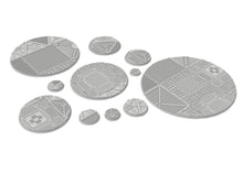 Load image into Gallery viewer, Lot of 25mm to 160mm industrial texture &amp; round bases usable for warmachine, wargame...
