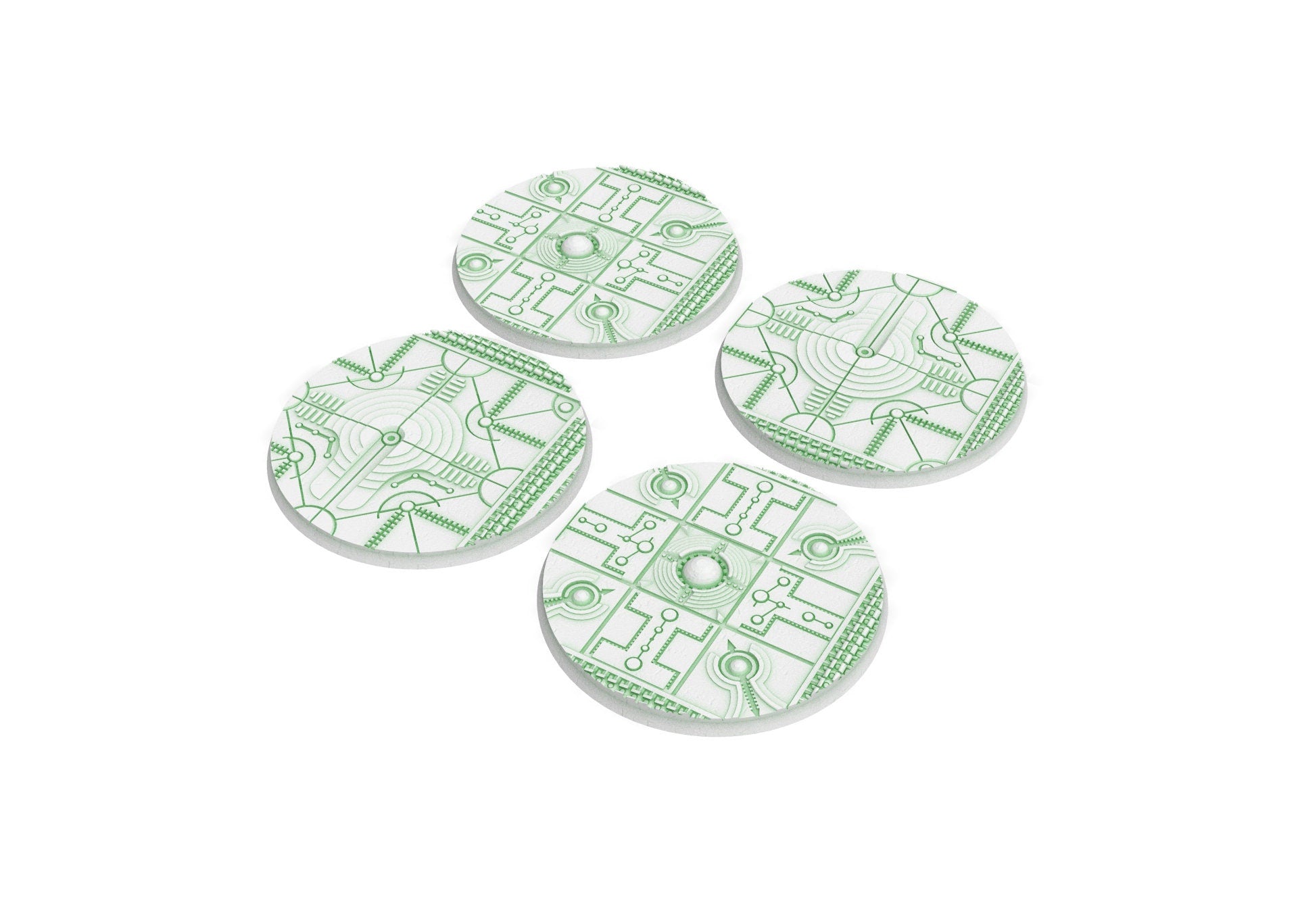 Lot of 25mm to 160mm CINAN set 1 texture & round bases usable for warmachine, wargame...