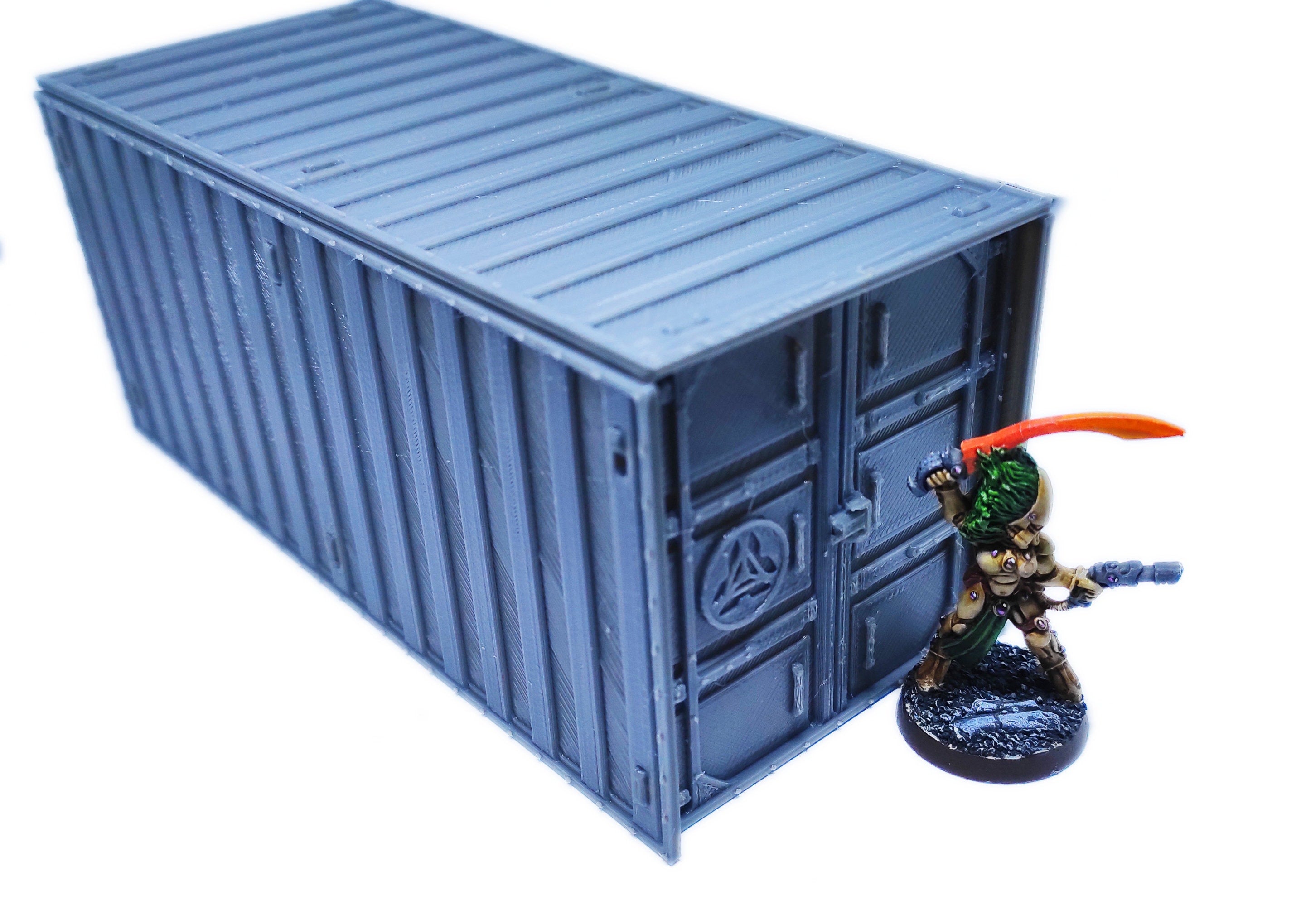 Container civil 6,25x6,25x15cm  usable for warmachine, infinity, zombicide, scifi wargame...