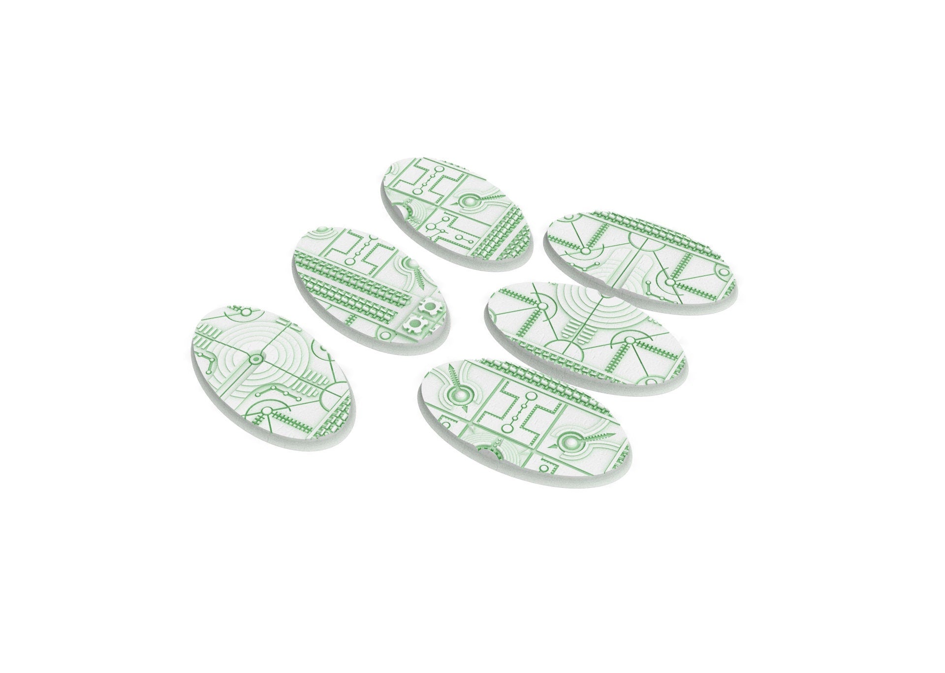 Viele 60 mm bis 170 mm CINAN-Set 1 Textur und ovale Basen, verwendbar für Warmachine, Wargame usw.