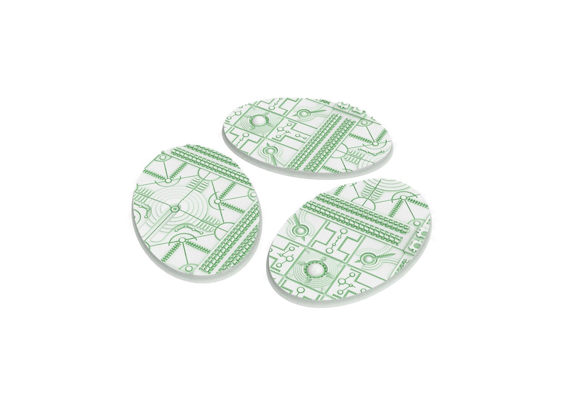 Viele 60 mm bis 170 mm CINAN-Set 1 Textur und ovale Basen, verwendbar für Warmachine, Wargame usw.