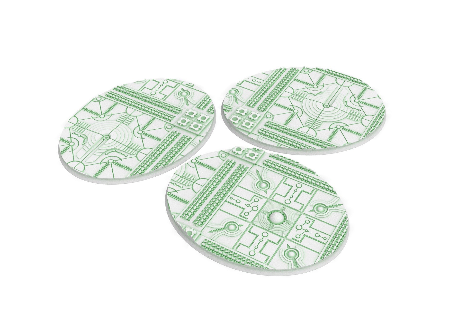 Viele 60 mm bis 170 mm CINAN-Set 1 Textur und ovale Basen, verwendbar für Warmachine, Wargame usw.