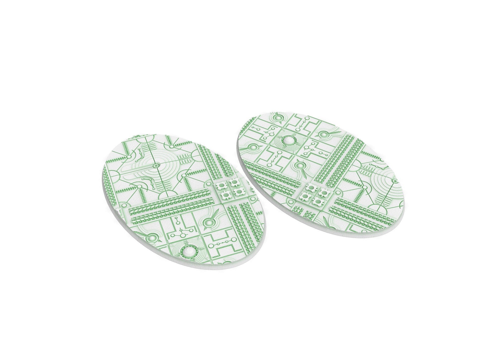 Viele 60 mm bis 170 mm CINAN-Set 1 Textur und ovale Basen, verwendbar für Warmachine, Wargame usw.