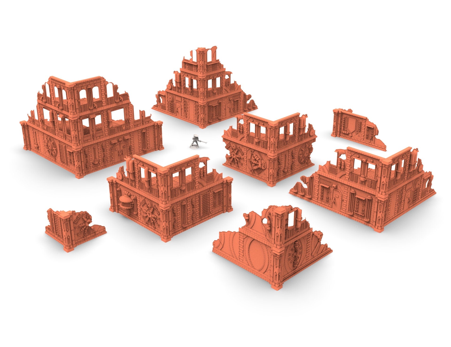 Industrial building  usable for warmachine, infinity, scifi wargame...