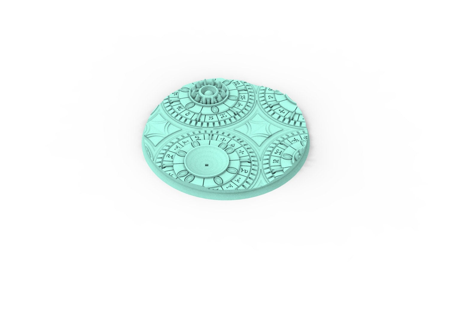 Lot of 25mm to 160mm round bases & textures  dark city set 2 usable for saga, confrontation, wargame...