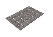 Load image into Gallery viewer, Lot of 20mm to 100mm square bases &amp; textures usable for Oldhammer, 9th age, King of war, Donjon et dragon, Confrontation, wargame...
