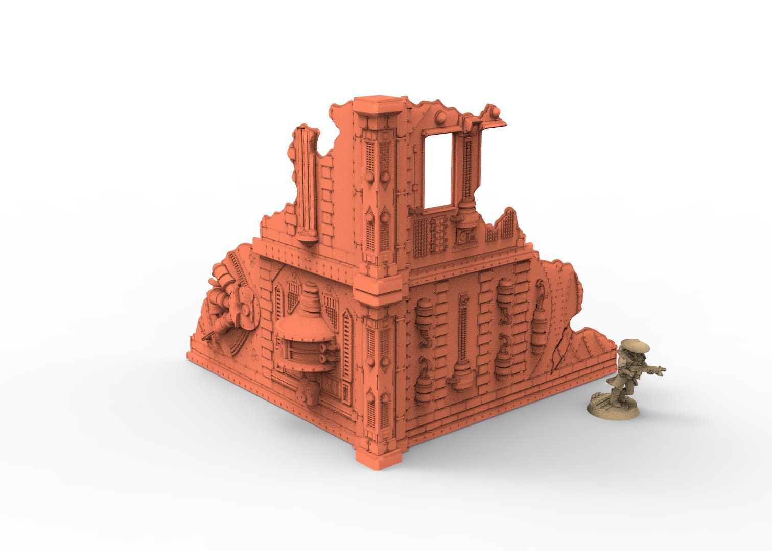 Industrial buildings bundle usable for warmachine, infinity, scifi wargame...