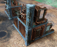 Load image into Gallery viewer, Industrial buildings bundle usable for warmachine, infinity, scifi wargame...
