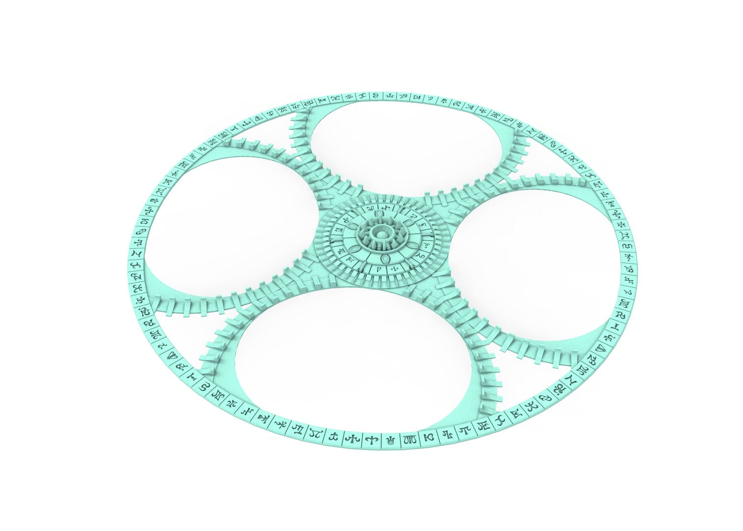 Dark City – Neue Zielzone, 40 mm + 3 Zoll, Muster der Stadt der Dark Eldar Drow