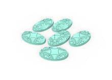 Load image into Gallery viewer, Lot of 60mm to 170mm  dark city set 3 texture &amp; oval bases usable for warmachine, wargame...
