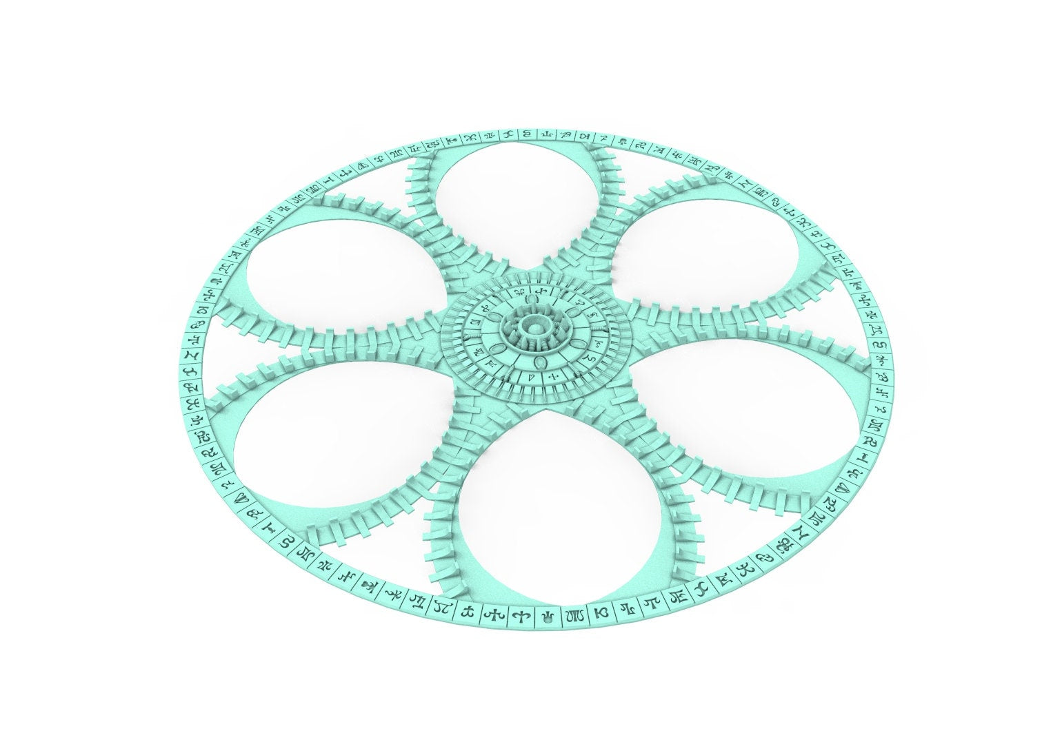 Dark City – Neue Zielzone, 40 mm + 3 Zoll, Muster der Stadt der Dark Eldar Drow