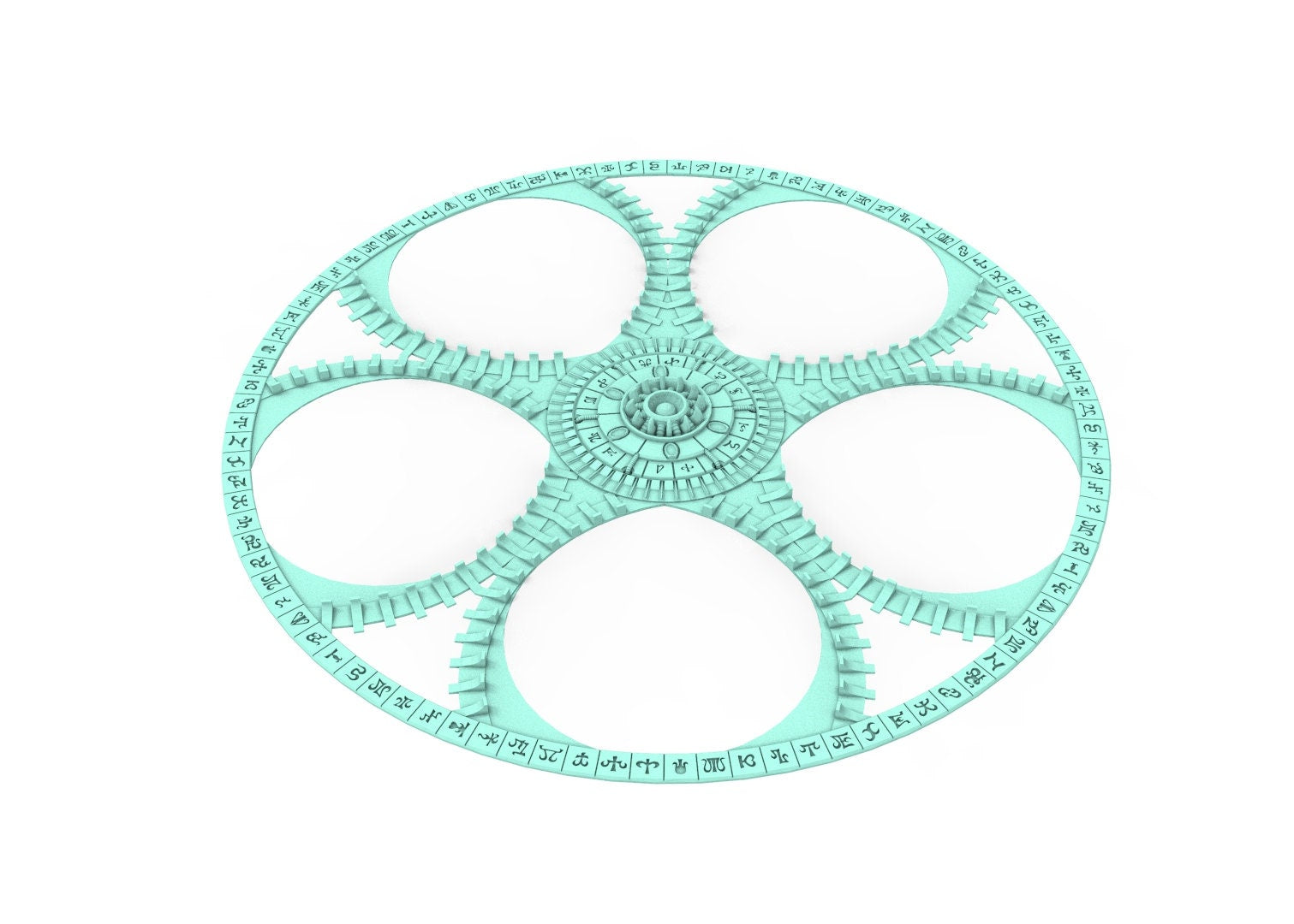 Dark City – Neue Zielzone, 40 mm + 3 Zoll, Muster der Stadt der Dark Eldar Drow