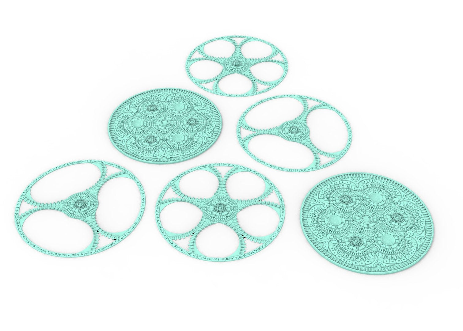 Dark City – Neue Zielzone, 40 mm + 3 Zoll, Muster der Stadt der Dark Eldar Drow