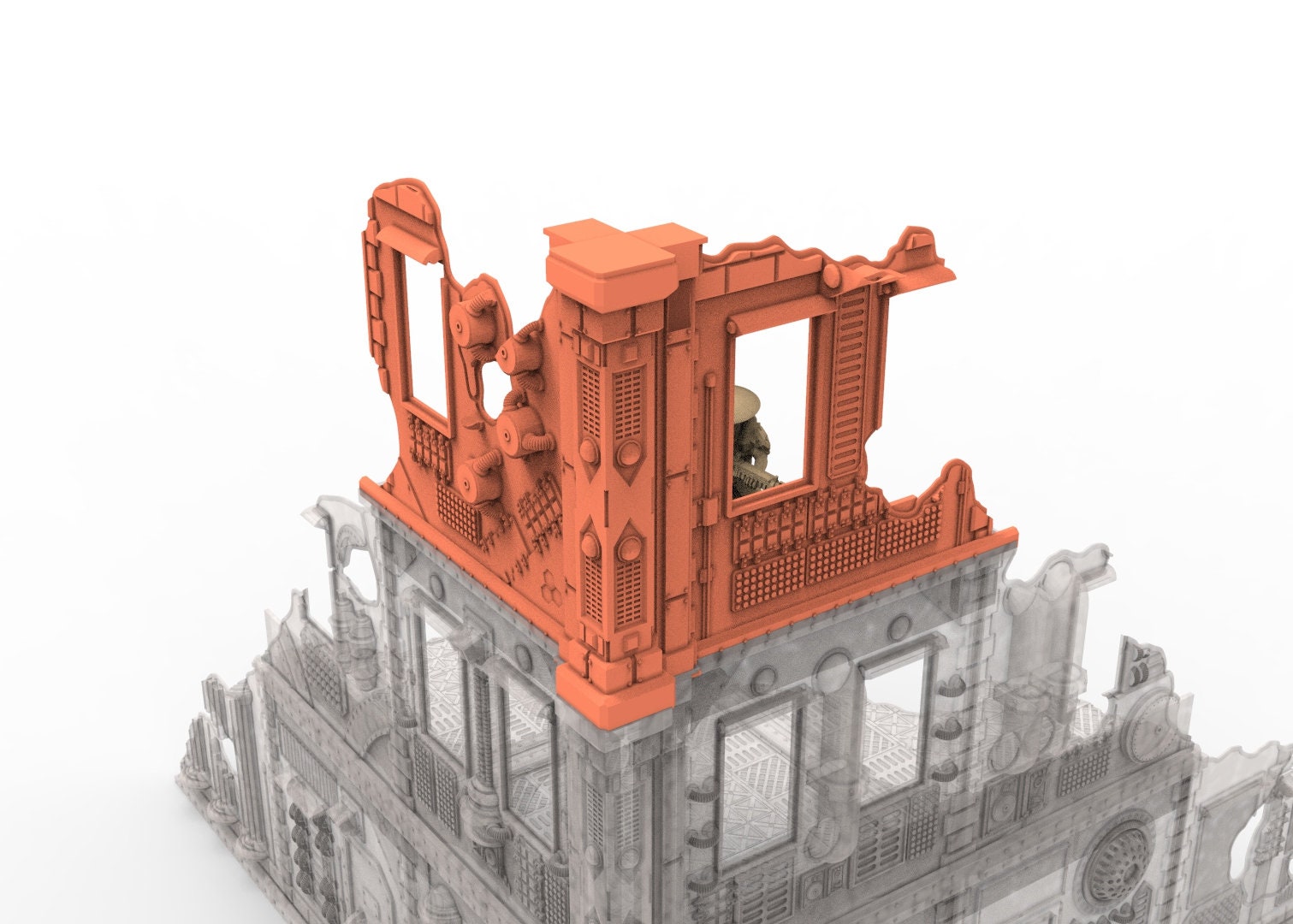 Bâtiment industriel utilisable pour warmachine, infinity, scifi wargame... Partie 2