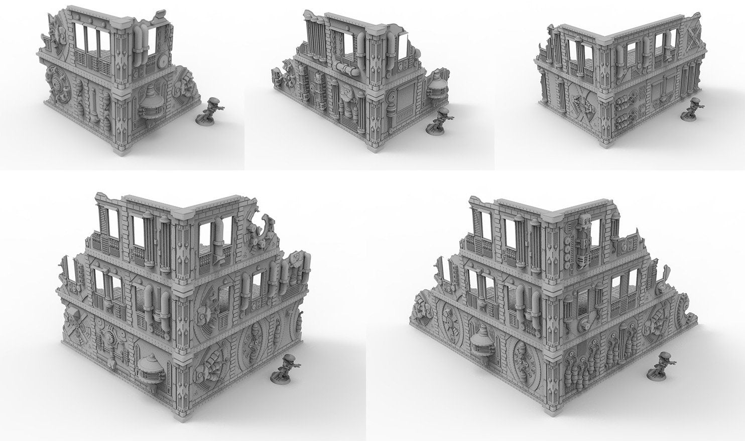 Bâtiment industriel utilisable pour warmachine, infinity, scifi wargame... Partie 2