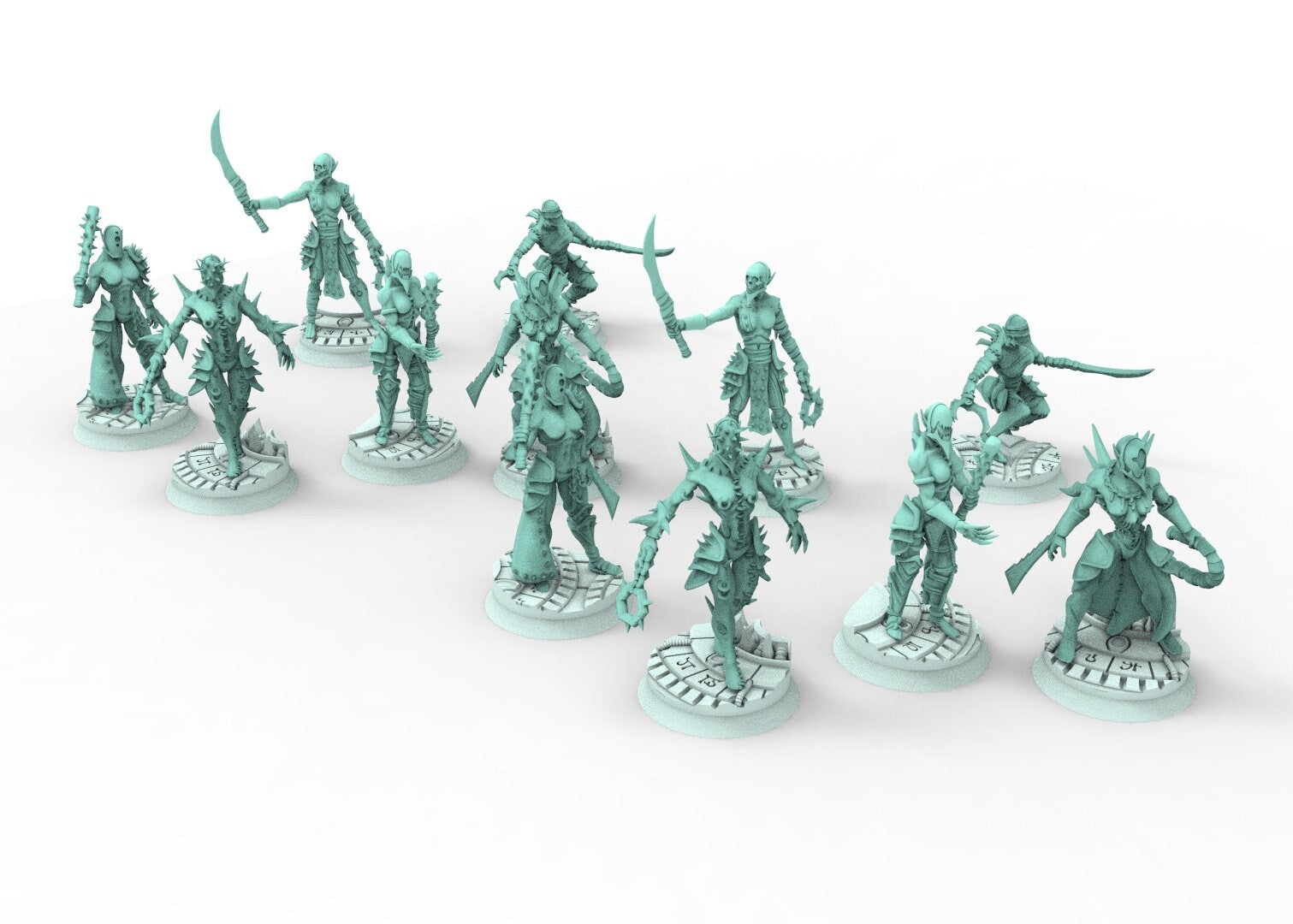 Dark City - Female Wracked warriors tortured Dark eldar drow