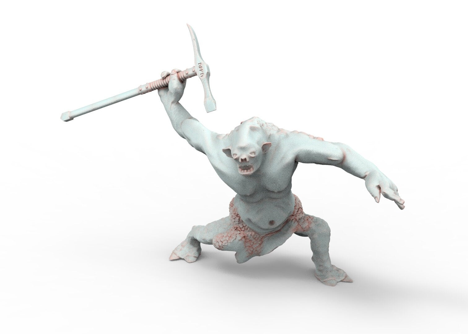 Wild cave trolls, the rebellion of spartatroll, miniatures for wargame D&D, Lotr...