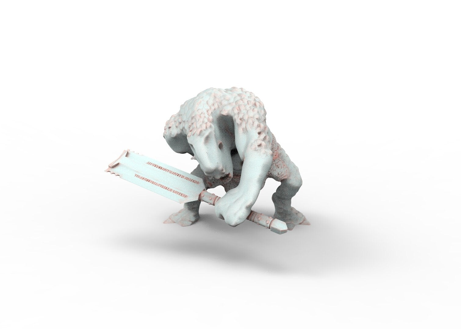 Wild cave trolls, the rebellion of spartatroll, miniatures for wargame D&D, Lotr...