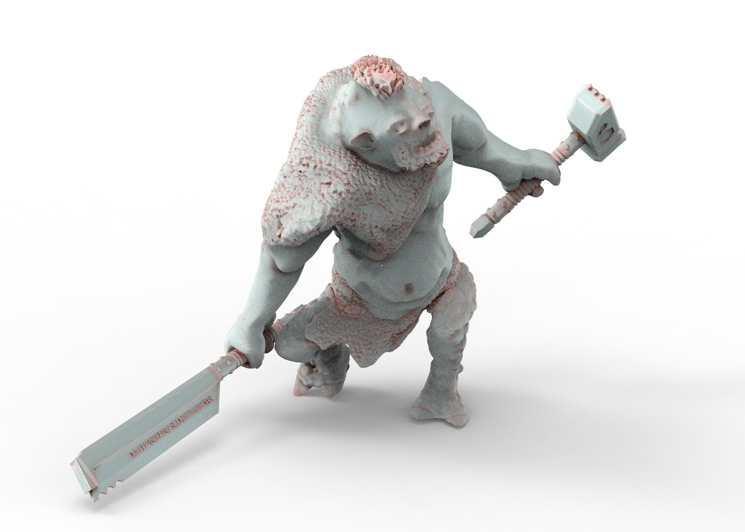 Spartatroll, Wild cave troll, the rebellion of spartatroll, miniatures for wargame D&D, Lotr...