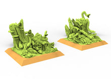 Load image into Gallery viewer, Lost temple - Snake swarms lizardmen usable for Oldhammer, battle, king of wars, 9th age
