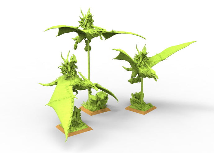 Lost temple - Pteranodon Riders lizardmen usable for Oldhammer, battle, king of wars, 9th age