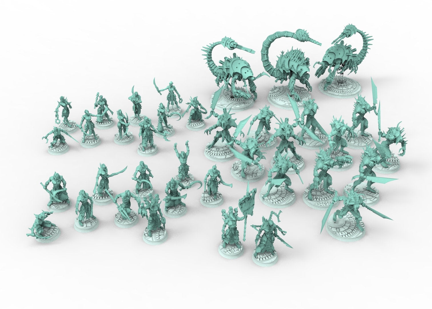 Dark City - Army bundle Wanyue flesh masters Dark eldar drow, Abominations, Warriors, Golems