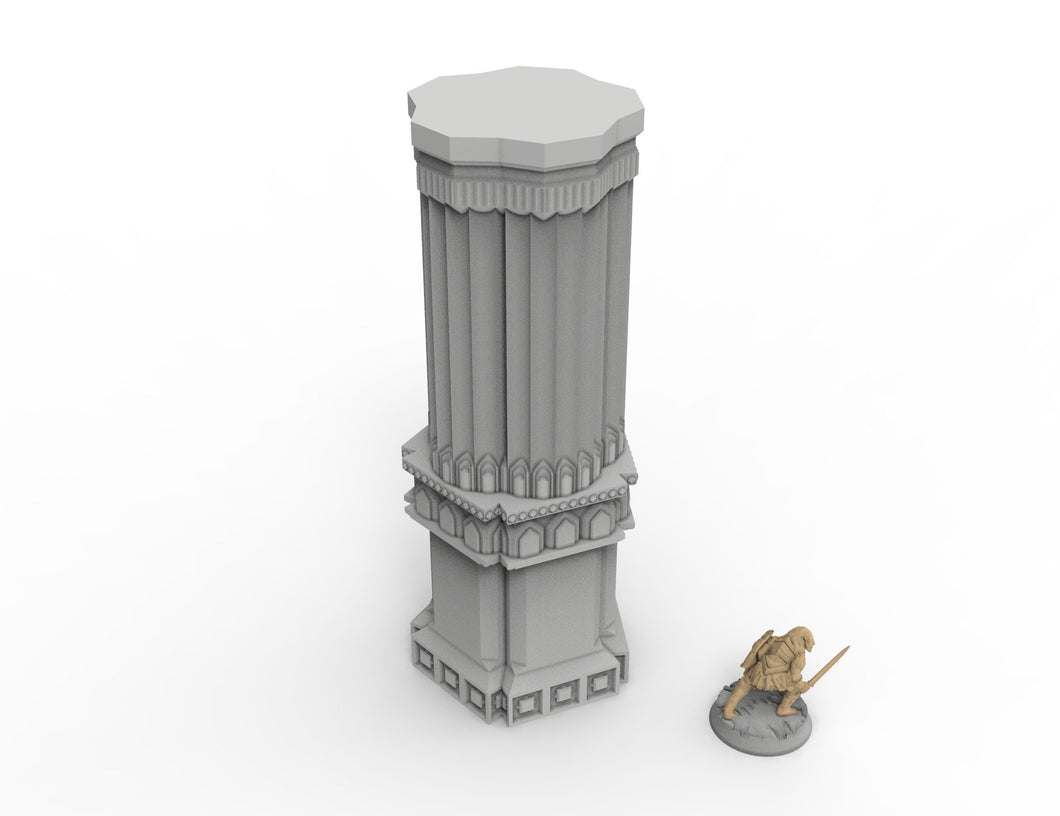 Dwarf mine pillars & stelae usable for lord with the rings, fantasy wargame ... V17-22