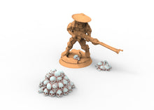 Load image into Gallery viewer, Lots of skulls base decoration usable for Oldhammer, warmachine, infinity, zombicide, scifi wargame...
