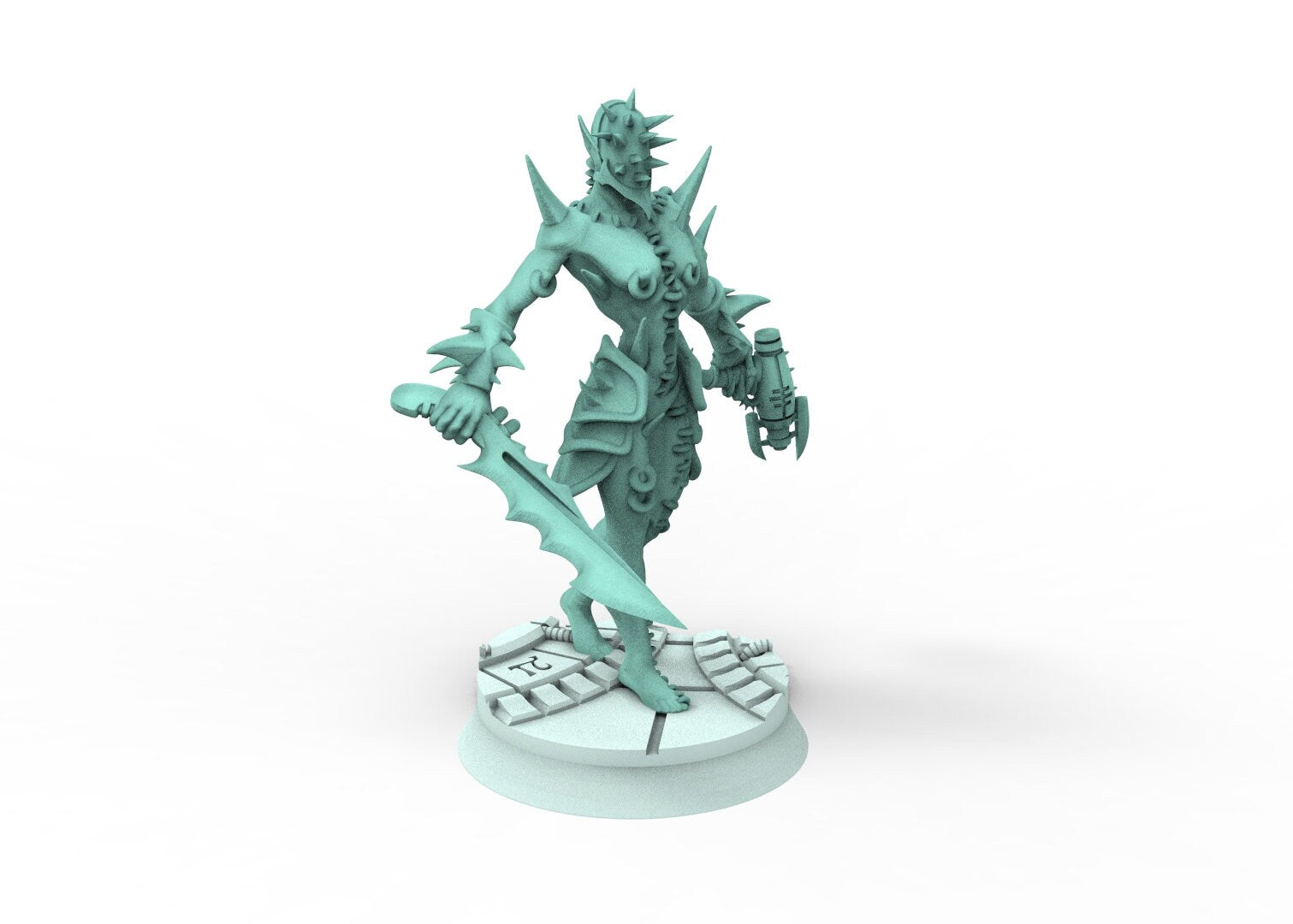 Dark City - Warboss tortured wracked warrior Dark eldar drow