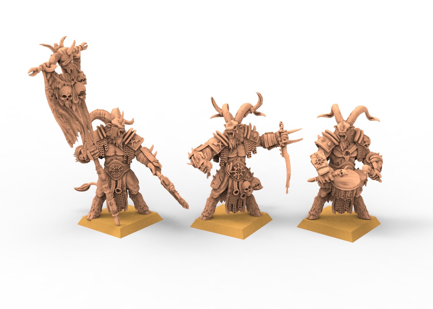 Beastmen - Bundle Beastmen warriors of Chaos