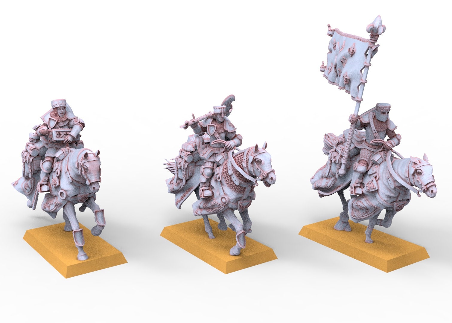 Chevaliers Arthuriens - Chevaliers à la recherche d'une quête utilisable pour Oldhammer, bataille, roi des guerres, 9e âge