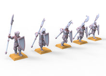 Load image into Gallery viewer, Spearmen men  at arms usable for Oldhammer, battle, king of wars, 9th age
