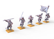Load image into Gallery viewer, Swordmen men at arms usable for Oldhammer, battle, king of wars, 9th age
