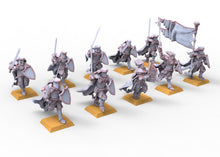 Load image into Gallery viewer, Arthurian Knights - Immortal Knights on foot Bearers of the Grail usable for Oldhammer, battle, king of wars, 9th age
