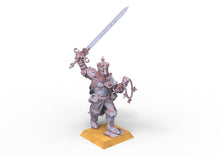 Load image into Gallery viewer, Arthurian Knights - Arthur king usable for Oldhammer, king of wars, 9th age

