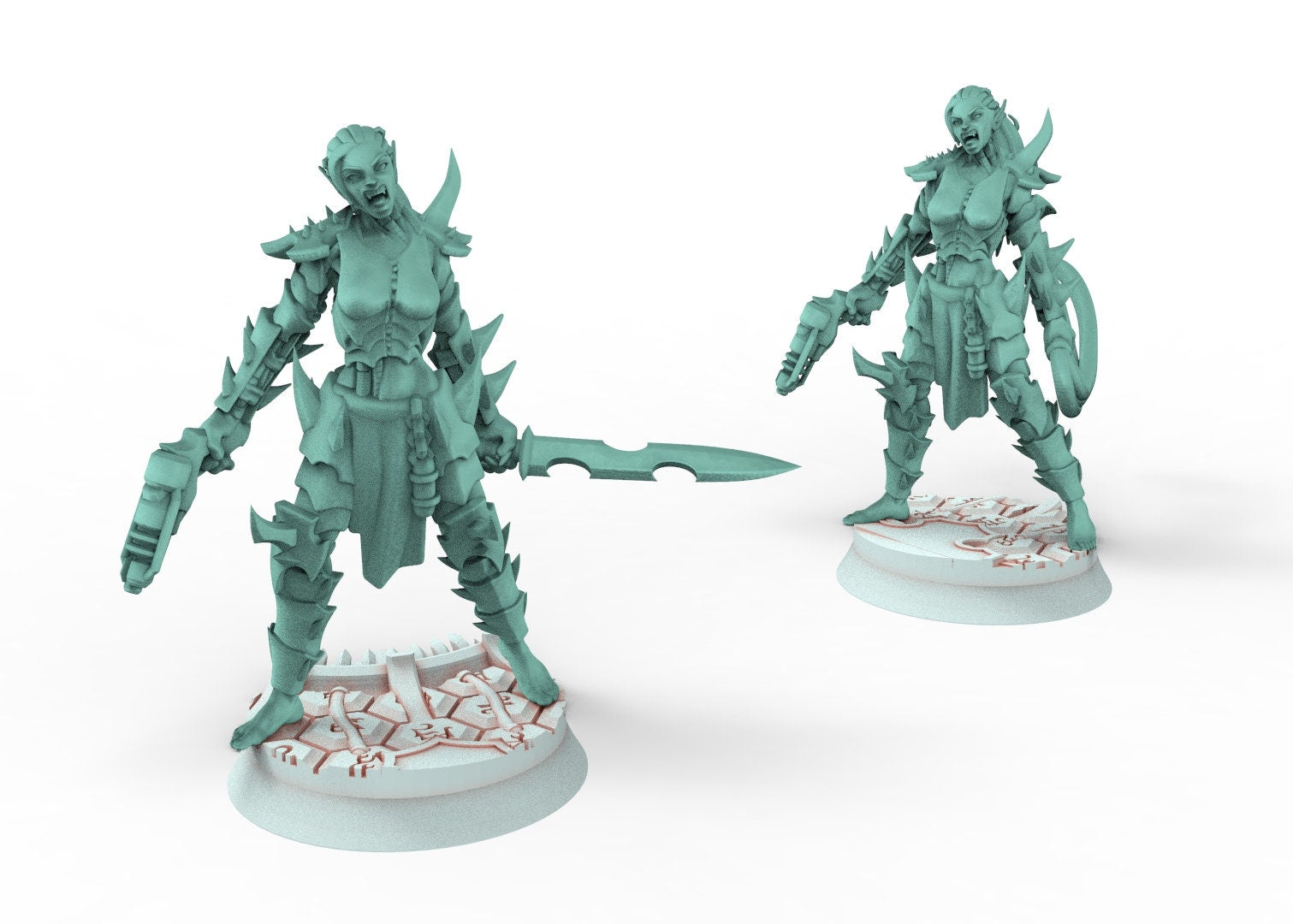 Dark City - Female gladiators of the Arena Dark eldar drow