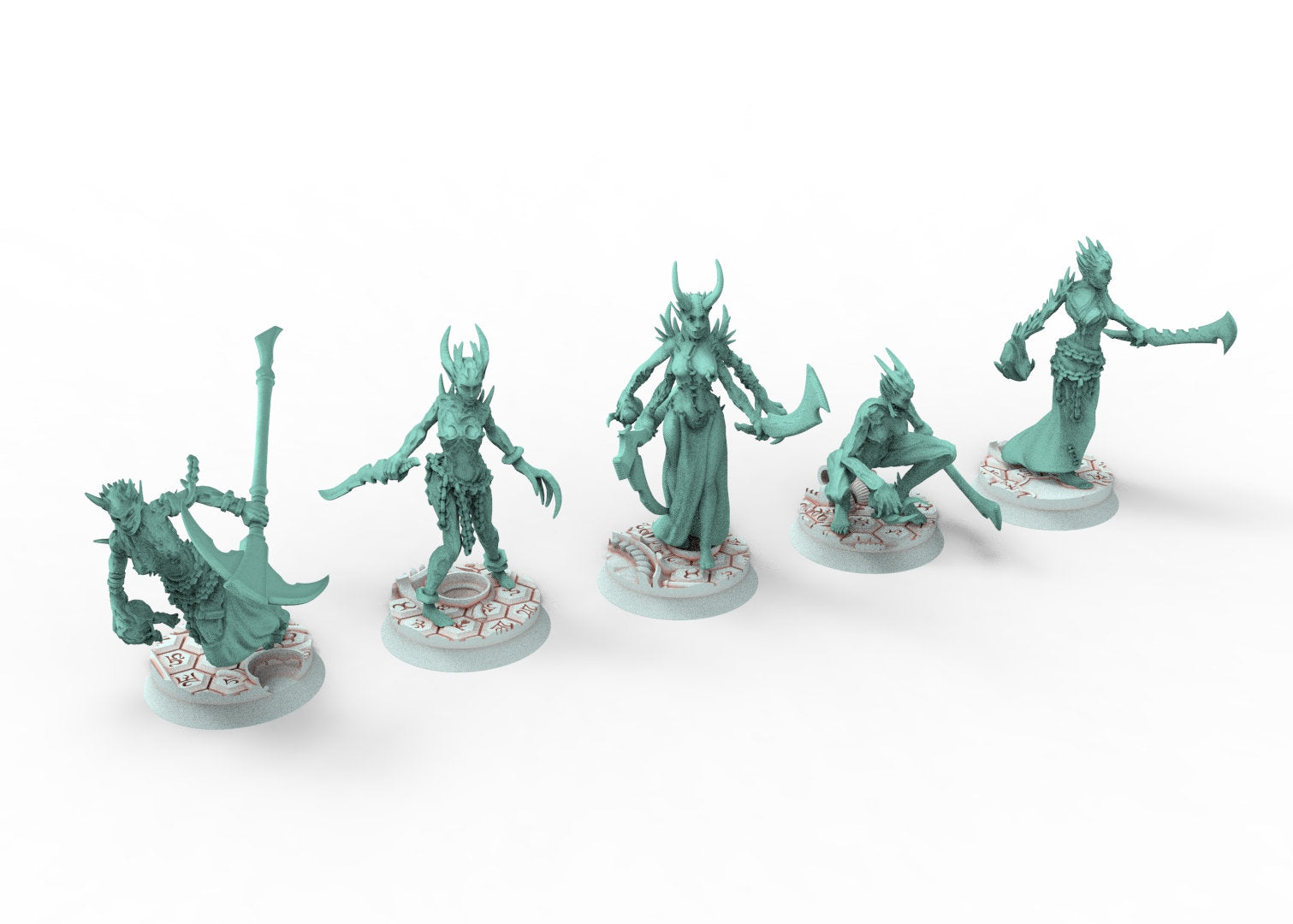 Dark City - Female Cursed Warriors Dark eldar drow