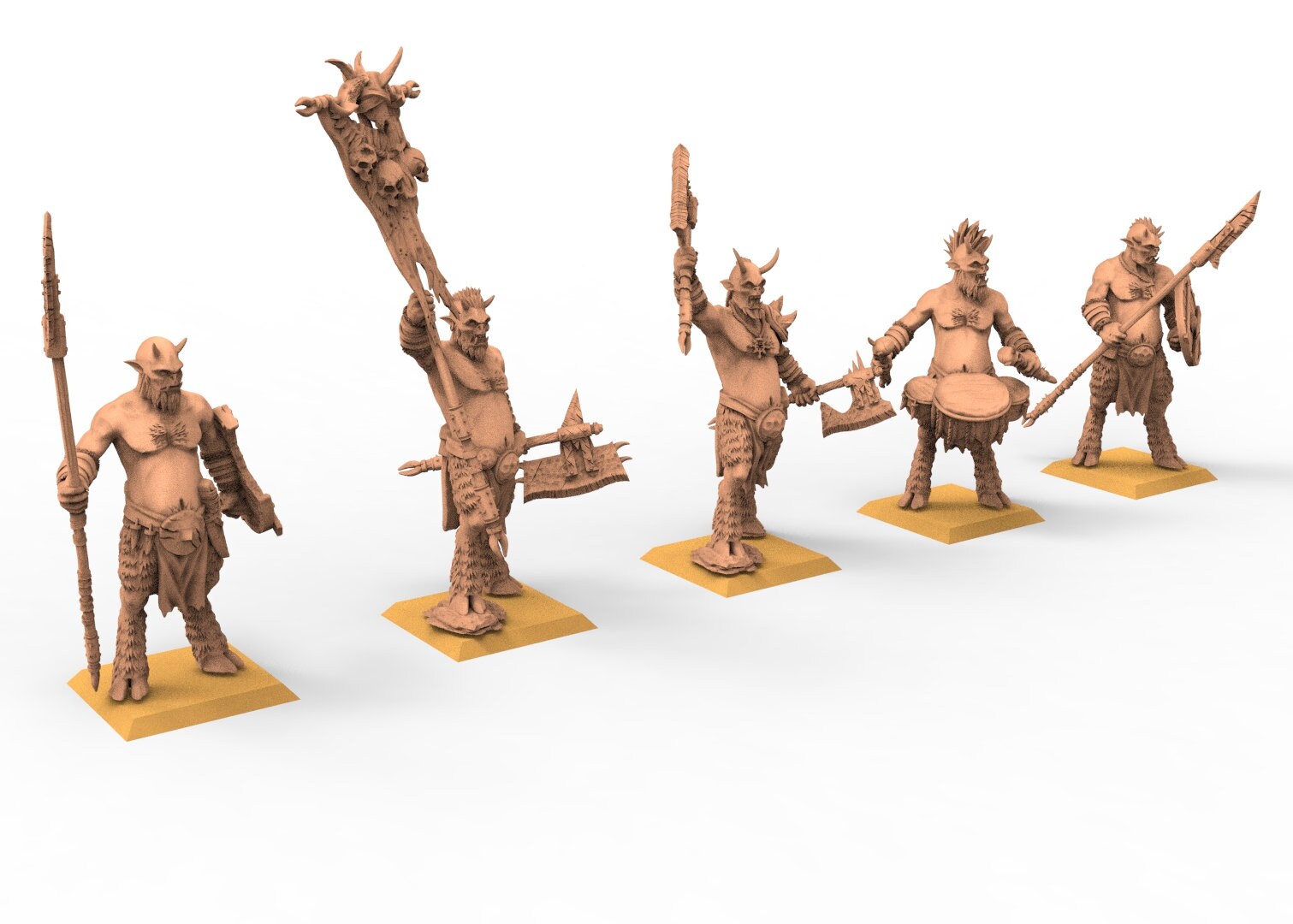 Beastmen - Beastmen warriors of Chaos