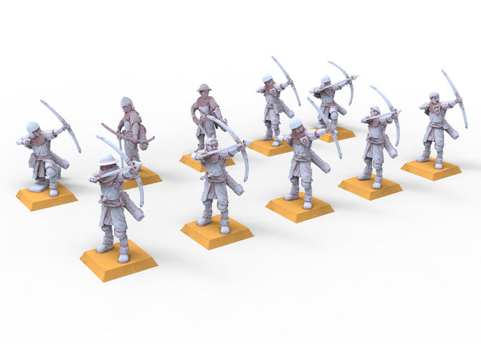 Arthurian Knights - Bowmen men at arms usable for Oldhammer, battle, king of wars, 9th age
