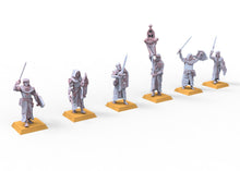 Load image into Gallery viewer, Religious procession bearer of the relic Breton devotees usable for Oldhammer, battle, king of wars, 9th age
