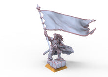 Load image into Gallery viewer, Arthurian Knights - Knight of the Great Banner usable for Oldhammer, battle, king of wars, 9th age
