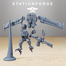 Load image into Gallery viewer, Scavenger Operators, mechanized infantry, post apocalyptic empire, usable for tabletop wargame.
